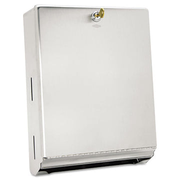 Bobrick Surface-mounted Paper Towel Dispenser, 10.75 X 4 X 14, Stainless Steel freeshipping - TVN Wholesale